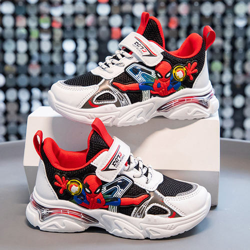 3儿童鞋子男款2025春季新款4蜘蛛侠男童运动鞋男宝小童幼儿1一2岁