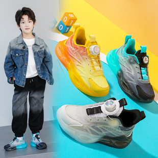 儿童鞋子女男款2025新款春款潮酷帅气男童运动鞋男孩网鞋八九十岁