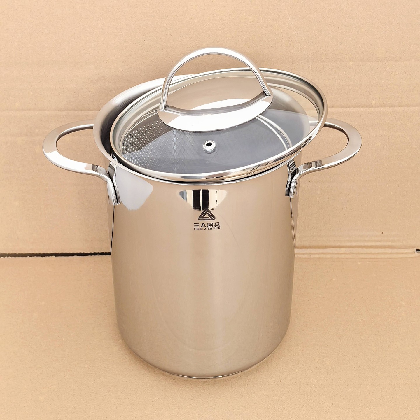 清仓三A厨具304不锈钢汤锅复合底油炸锅芦笋锅带盖家用炖锅16cm
