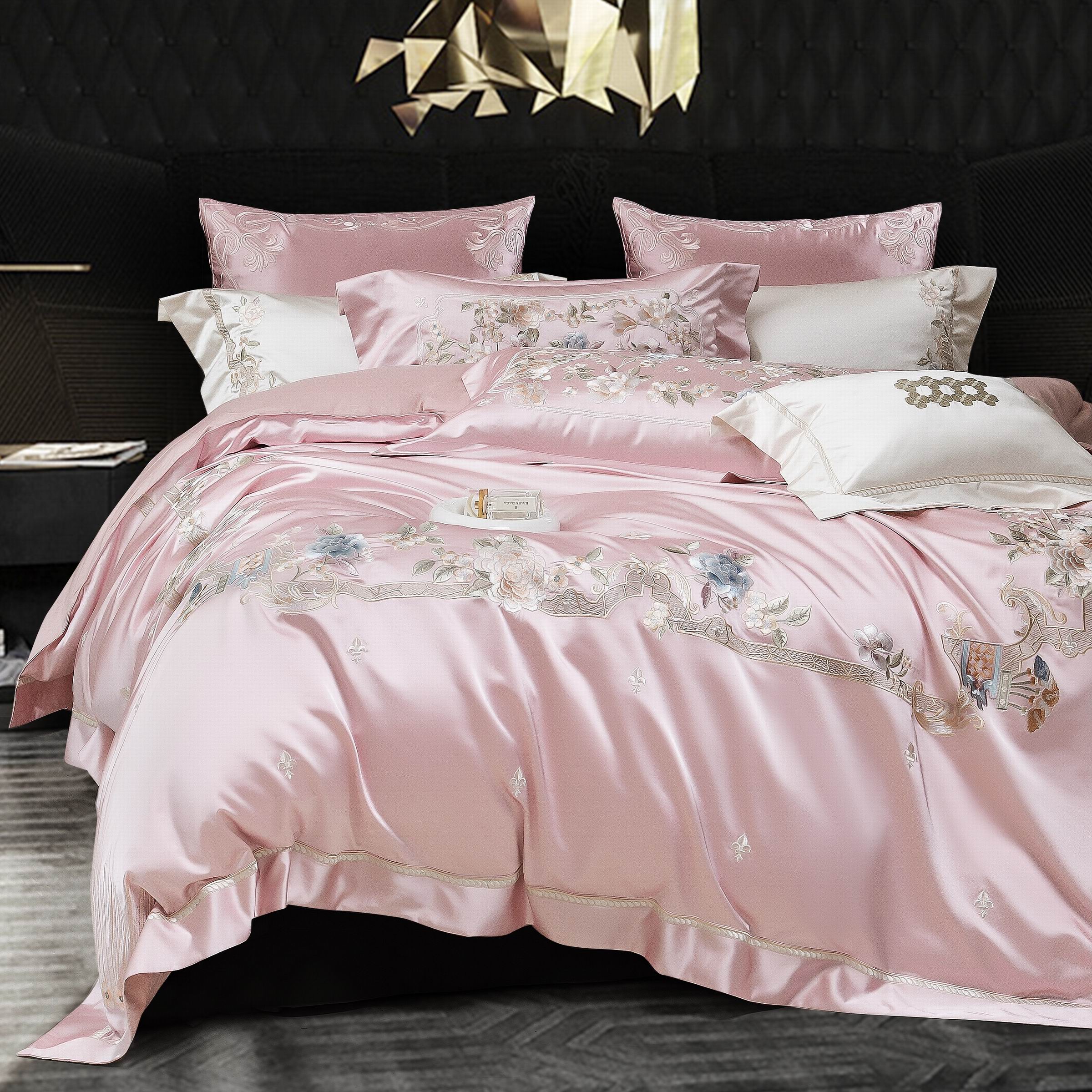 高端奢华田园婚庆少女四件套