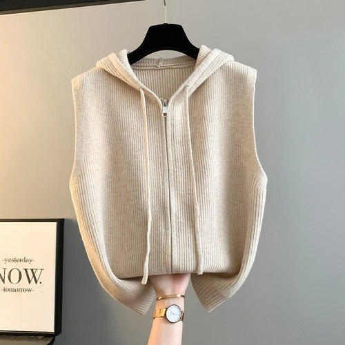 连帽马甲女士外套2025新款