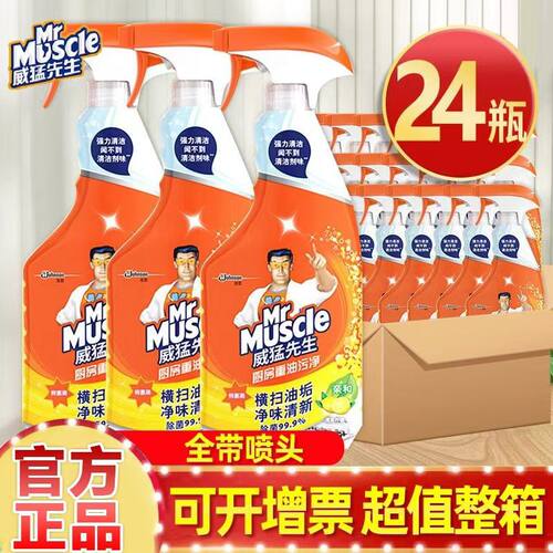 威猛先生厨房重油污净455g瓶整箱