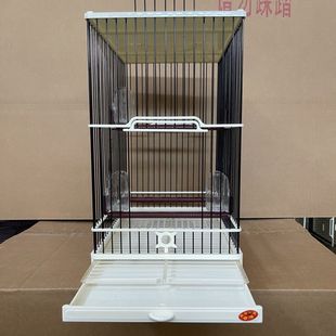 新款加高小鸟笼高档专用距1.0柳莺小鸟笼玉鸟笼塑钢鸟笼绣眼鸟笼