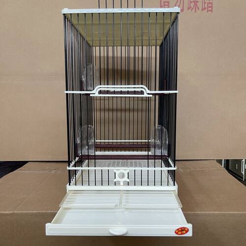 新款加高小鸟笼高档专用距1.0柳莺小鸟笼玉鸟笼塑钢鸟笼绣眼鸟笼