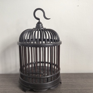 2025鸟新款蝈蝈笼蛐蛐笼子手工防红木精品笼塑料圆顶蝈蝈笼