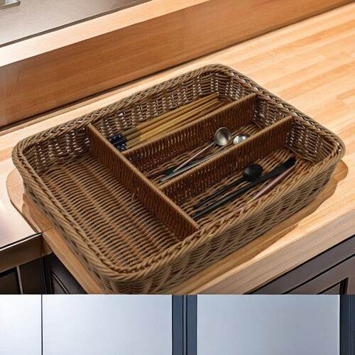 筷子餐具篮零食收纳筐多格糖果