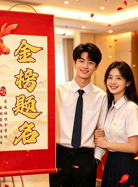 金榜题名升学宴仪式大卷轴