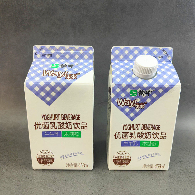 蒙牛优菌乳酸奶饮品生牛乳木糖醇458ml*12瓶原味酸牛奶饮料早餐奶