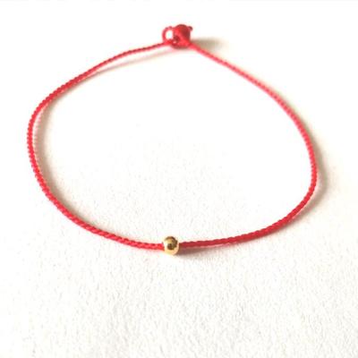 超细本命年金珠情侣手绳