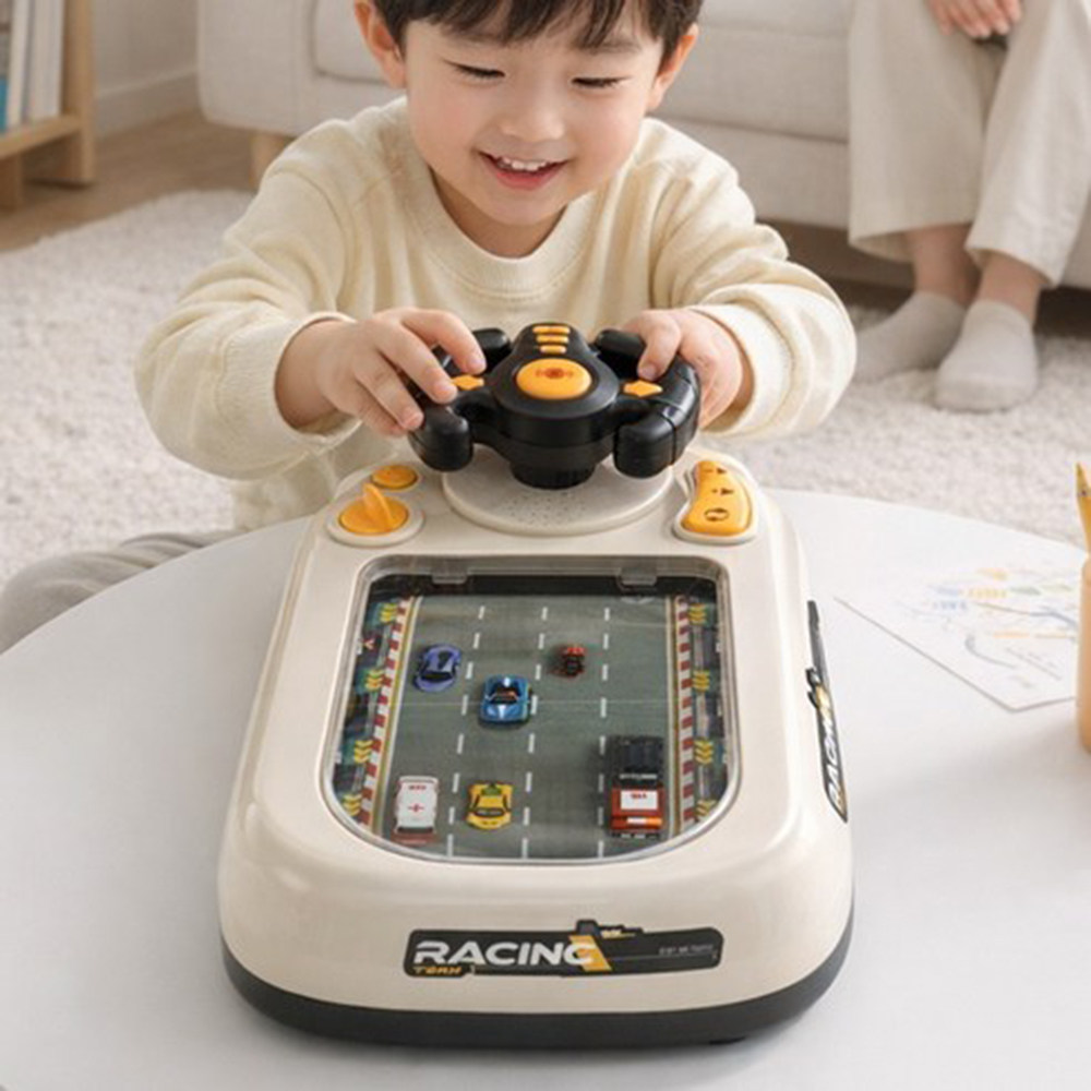 儿童赛车闯关大冒险游戏机益智玩具方向盘小男孩3到6岁10新年礼物