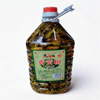 湘村辣味青贡椒5㎏小米椒泡辣椒鱼头剁椒酱湘菜专用湖南特色