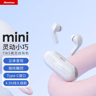 纽曼（Newmine）真无线蓝牙耳机入耳式耳机无线耳机音乐长续航通