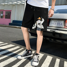 夏季沙滩裤男速干宽松五分裤休闲运动2020潮流中裤青年短裤