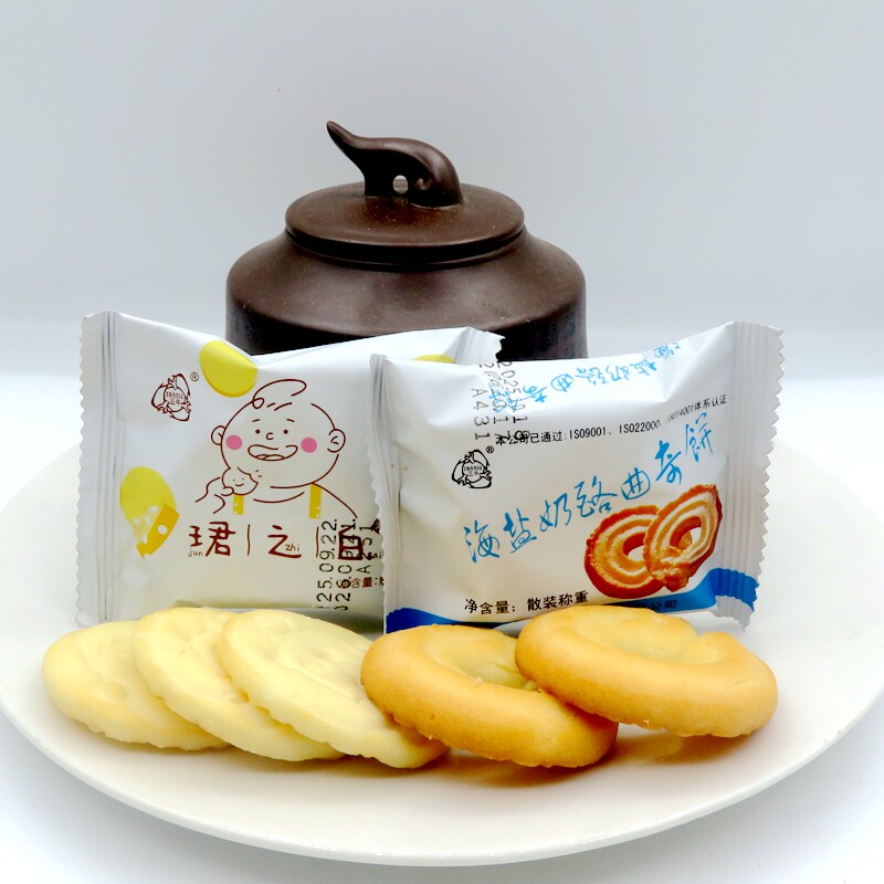 正宗上海三牛珺之白海盐芝士海盐奶酪曲奇饼独立包装零食休闲