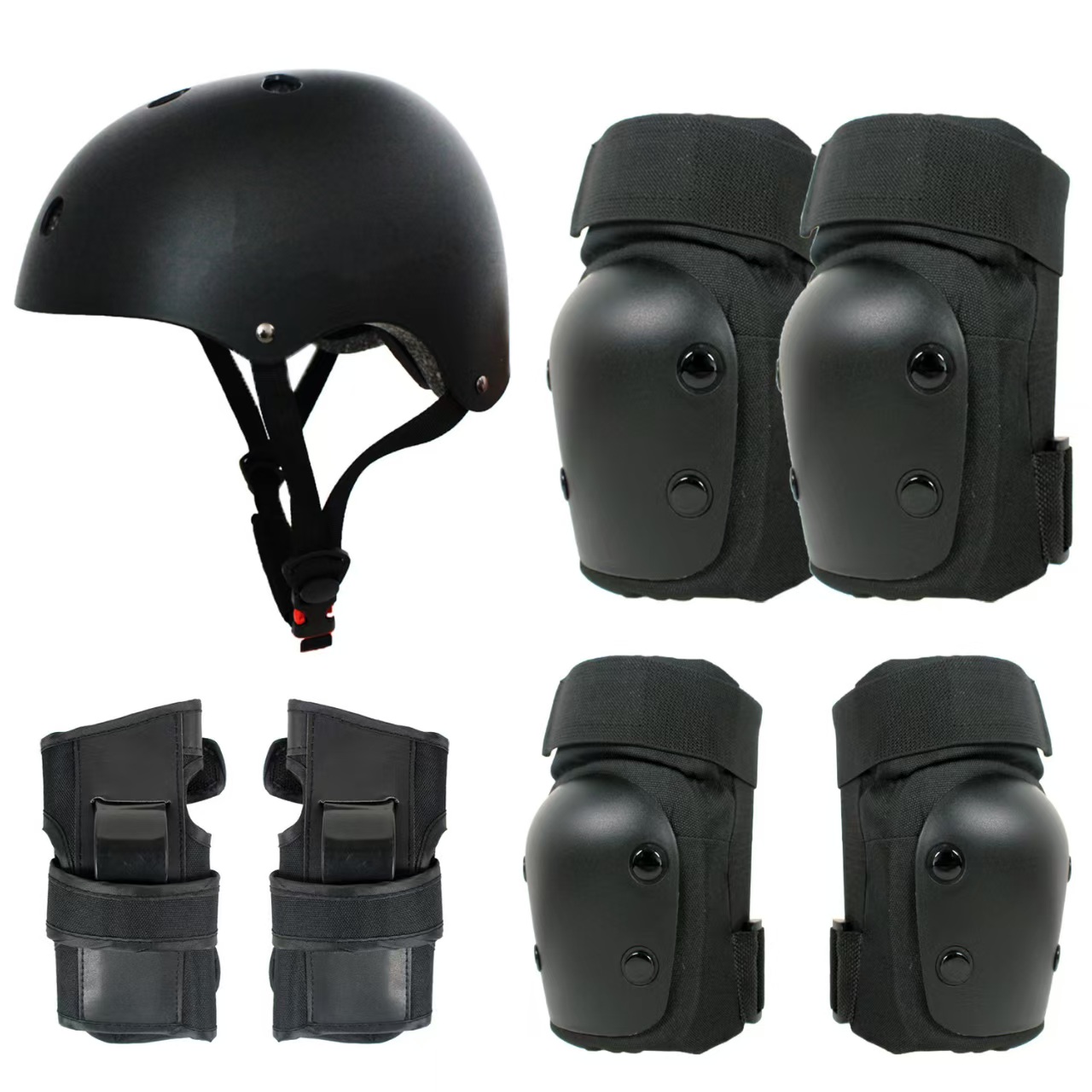 滑雪滑板护具头盔套装专业防摔护膝全套轮滑溜装备成人儿童平衡车