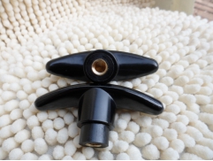 机床T形把手T型把手拧螺丝手捏胶木一字旋转手柄M6 M8 铜芯内牙内