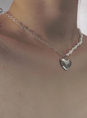 项链吊坠颈链蒙古桃心