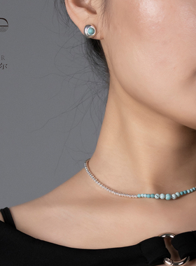 勒勒尔松石S925银银珠女