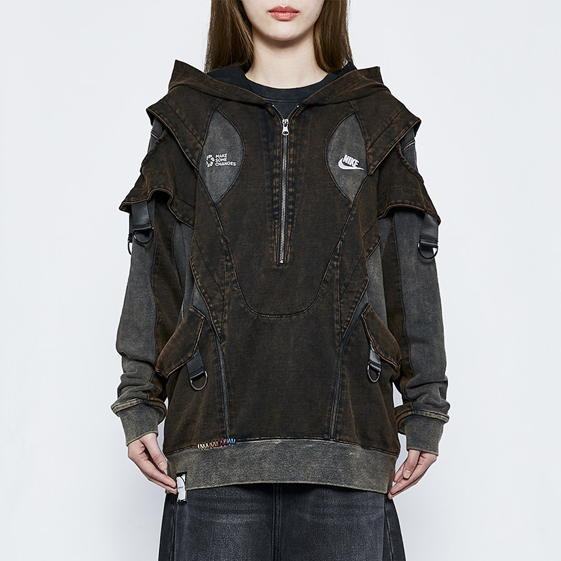 【定制服装】 Pandaprank Nike壁滩宽松上衣套头长袖复古连帽卫衣,男装,卫衣,淘宝优惠券,粉丝福利购,淘宝优惠卷