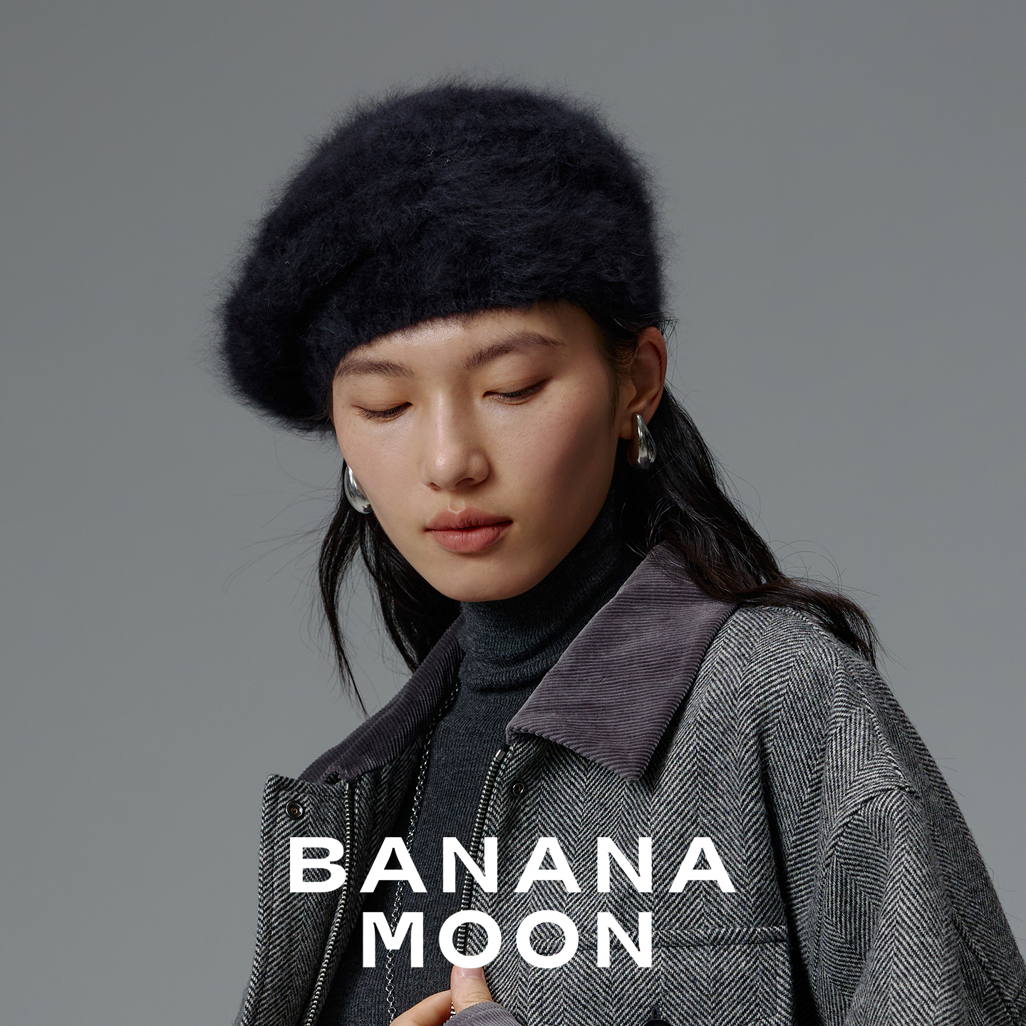 升级爆款B备-定纺高奢狐狸毛羊绒拉毛贝雷帽-经典法式文艺画家帽