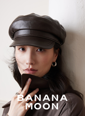 90S英式vtg日奢风_复古羊皮革报童帽进口水洗蜡感羊皮丹麦水手帽