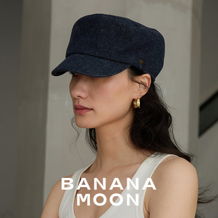 松弛时髦B入_高奢汉麻和纸混纺牛仔风骑士帽酷飒经典休闲风报童帽