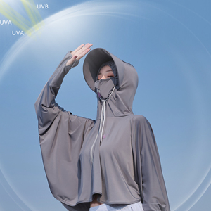 冰丝防晒衣女2023新款夏季防紫外线upf50+长袖超薄外套骑车皮肤衣