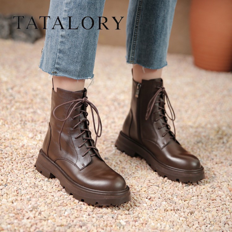 TATALORY女鞋鞋ins新款英伦