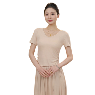 现代舞蹈服女夏季短袖上衣成人练功日常可穿跳舞爆款中国古典新款