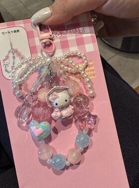 咕挂绳萝莉高颜值册ccd本卡少女风猫ins挂件装饰kitty手机壳相机