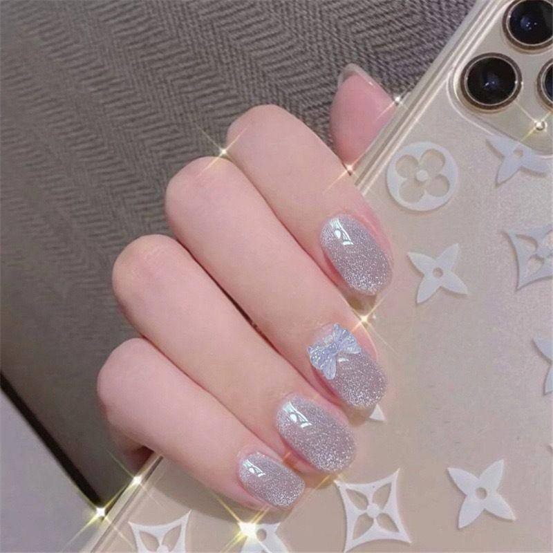 2026年新款儿童美甲穿戴甲感短款冰沙猫眼蝴蝶24片假指甲贴片,彩妆/香水/美妆工具,美甲工具,淘宝优惠券,粉丝福利购,淘宝优惠卷