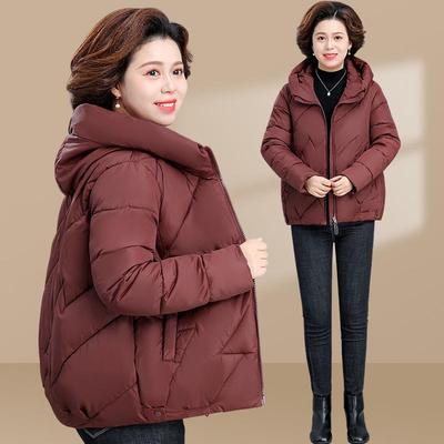 棉服女款2025新款中老年妈妈冬装外套大码老年人秋冬羽绒棉衣洋气