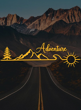 Adventure 户外冒险汽车车窗与车身贴纸是越野与公路的理想装饰