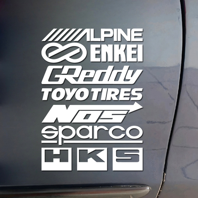 汽车改装品牌NOS/Sparco/HKS贴纸