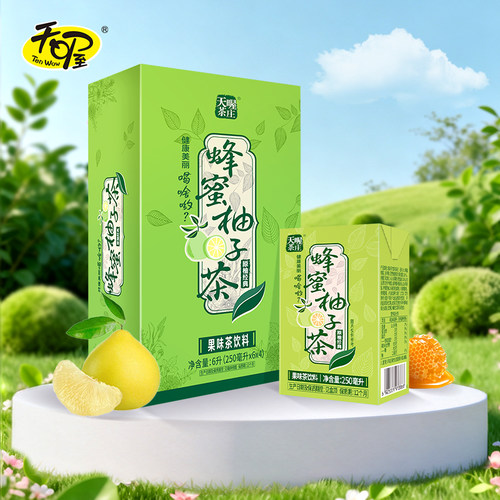 天喔茶庄250ml量贩蜂蜜柚子茶