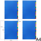 B5A5索引页透明塑料分隔页活页笔记本4孔隔页纸分类书签可定制