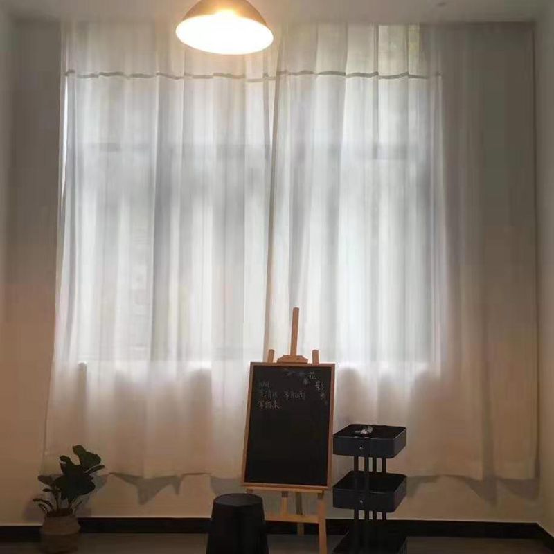 客厅卧室复古中古竹节定做窗帘纱