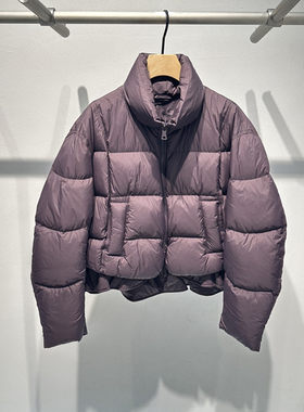 艾诺丝原装正品2025年冬装新品宽松休闲立领羽绒服外套女AR004158