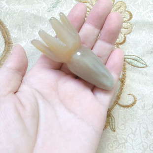 十多年超老店小号白牛角章鱼洗头按摩梳用于头部脸面放包便携耐用