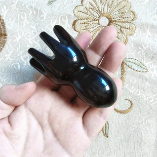 十多年老店手工黑牛角短章鱼头刷头部经络按摩梳小巧便携多功能