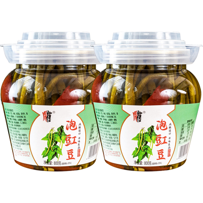 虎将泡豇豆800g罐装四川眉山泡菜酸豇豆豆角下饭早餐开味豇豆咸菜