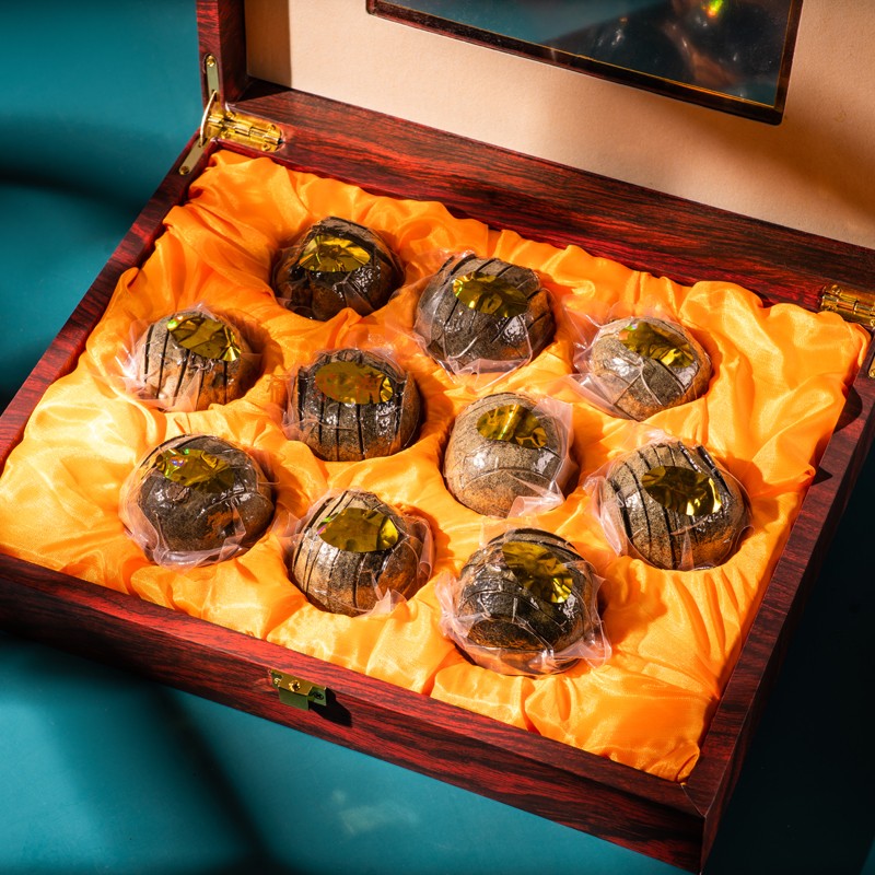 陈年化橘红果正宗化州橘红果切片高档送礼盒木盒10果200g广东特产