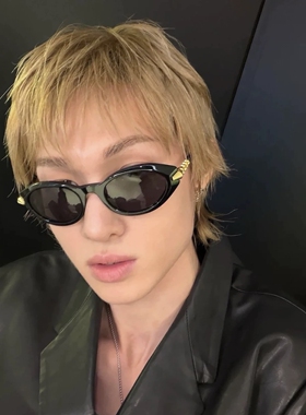 cortis马丁同款猫眼墨镜男女高级感小脸显瘦防紫外线个性太阳眼镜