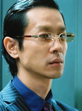 极恶非道加濑亮同款方框墨镜男款防紫外线金属边太阳眼镜茶色痞帅