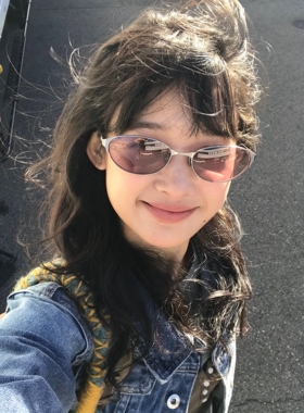 金属y2k辣妹日系紫色墨镜女款潮秋冬凹造型高级感防晒太阳镜圆脸