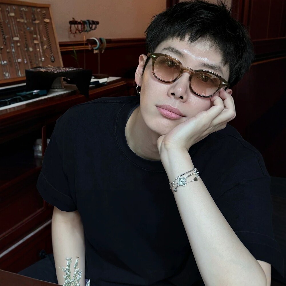 日系小众玳瑁框茶色墨镜男款时尚复古仿古百搭装饰小圆框太阳镜女