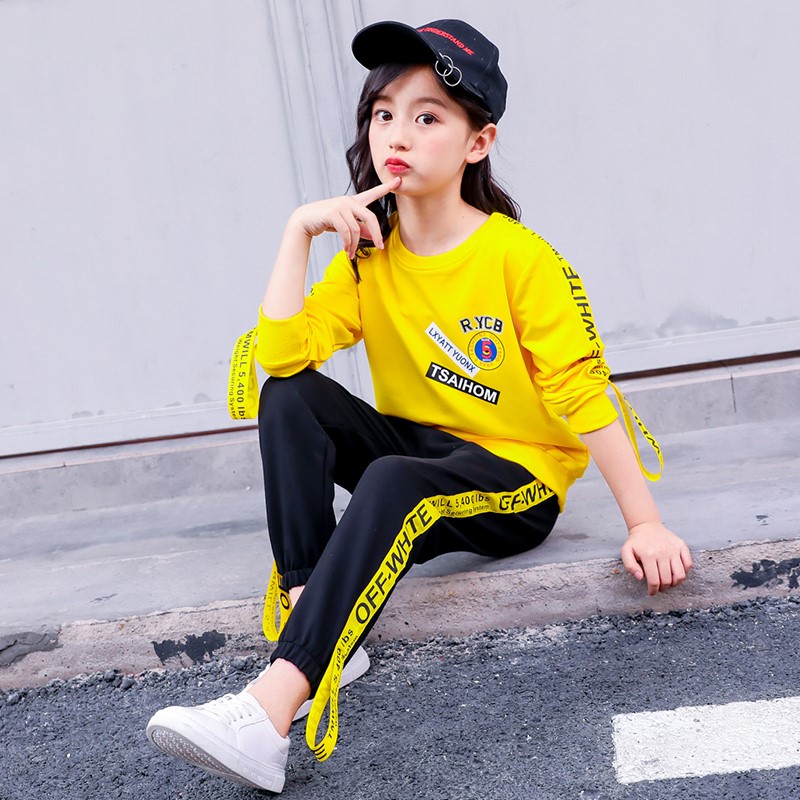 女童春秋装套装2018新款童装儿童运动卫衣两件套中大童洋气衣服潮在类目 女装/女士精品, 套装/学生校服/工作制服, 休闲运动套装中 - 来自Buy2taobao.com提供专业的淘宝代购服务