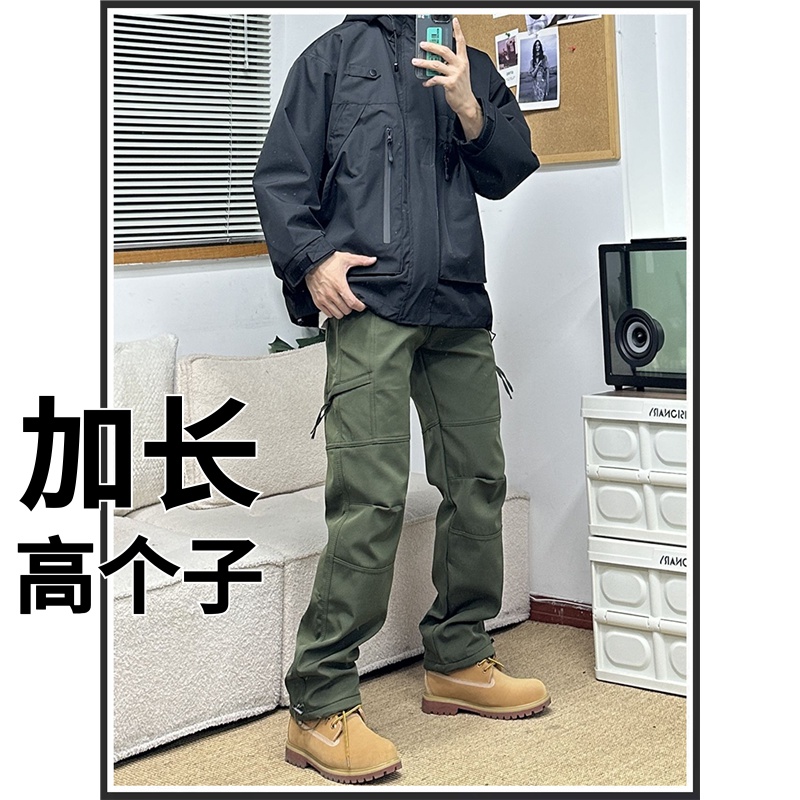 秋季超长加长伞兵裤子男高个子工装裤子190cm休闲裤185青少年180