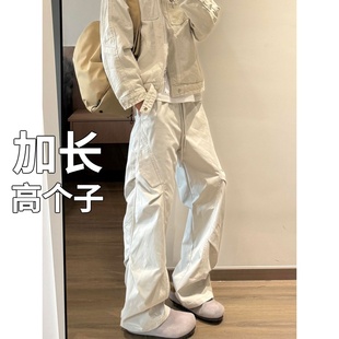 青少年弯刀工装 子冲锋裤 裤 直筒伞兵裤 男加绒秋冬美式 高个子加长版