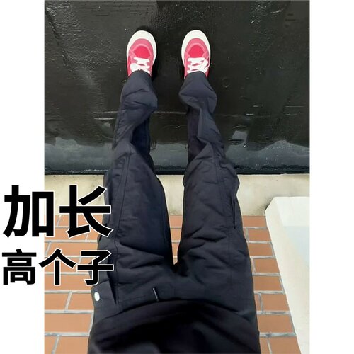 高个子加长美式机能多口袋工装裤男款夏季潮牌瘦高190cm冲锋裤子